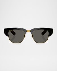 Men's RB0316S Mega Clubmaster A$AP ROCKY Blacked Out Collection Square Sunglasses