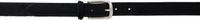 Anderson's Black Skinny Calf-Hair Belt