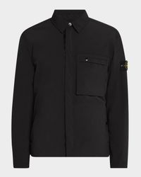 Men's Soft Shell Jacket with Arm Patch