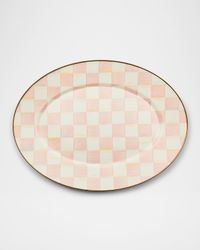 Rosy Check Medium Oval Platter