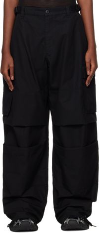 032c Pantalon cargo Overtime noir
