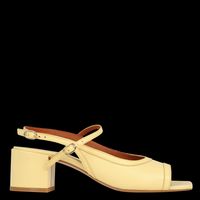 Mellow Yellow - Sandales à talon en cuir - Taille 41 - Jaune