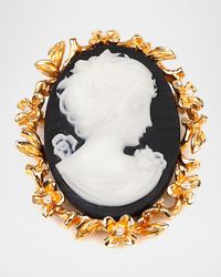 Cameo Gold Pin