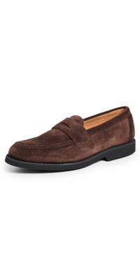 Sebago Ryan Suede Polaris Loafers Dark Brown 11.5