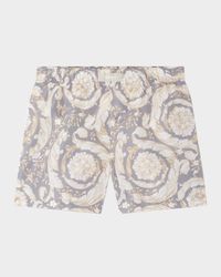 Boy's Barocco Swim Shorts, Size 12M-4