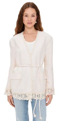 Sabina Musayev Halter Jacket Ivory S