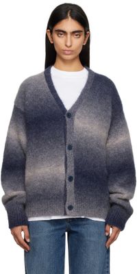 Études Navy Alpaca Cardigan