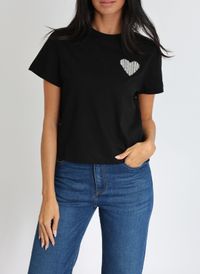 Kookai - Tee-shirt droit col rond en coton - Taille 3 - Noir
