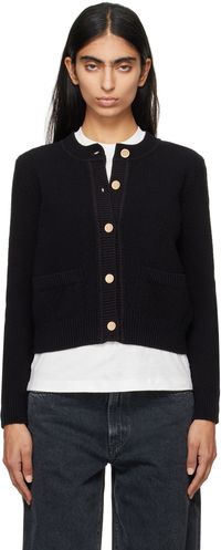 FRAME Black Compact Cardigan