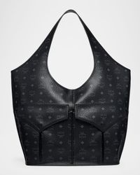 Leni XL Visetos Monogram Shopper Tote Bag