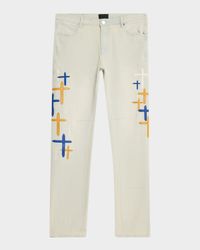 Men's Bryant Embroidered Skinny Jeans