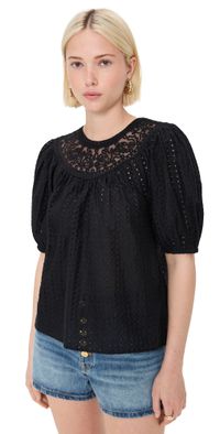 Ulla Johnson Amina Top Noir 2