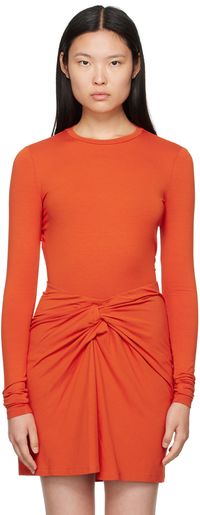 Isabel Marant Etoile Orange Leonio Long Sleeve T-Shirt