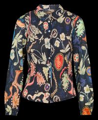 Cotelac - Chemise cintrée à motifs - Taille 4 - Bleu