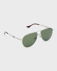 Men's GG1440Sm Metal Aviator Sunglasses