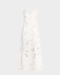 Reese Beaded Floral-Embroidered Maxi Dress