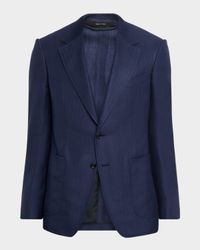 Men's Shelton Herringbone Single-Breasted Sport Coat