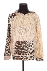 La Prestic Ouiston- Seconde Main - Sweatshirt en soie - Taille M - Beige