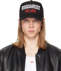 Dsquared2 Black 'Milano' Baseball Cap