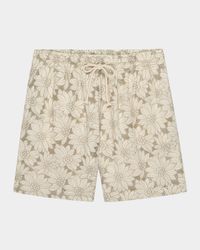 Men's Logan Floral Embroidered Pull-On Shorts