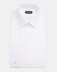 Men's Plisse Formal Dress Shirt