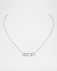 MOVE PAVE DIAMOND NECKLACE