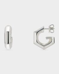 G Cube Hoop Earrings