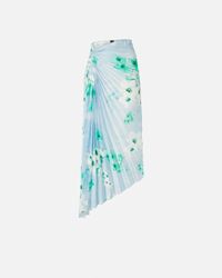 Pinko - Jupe midi plissée à imprimé floral - Taille 40 - Multicolore