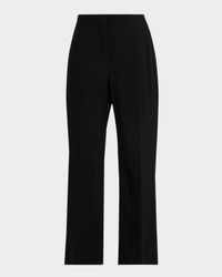 Mid-Rise Slim-leg Ankle Trousers