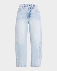 Eli High-Rise Arched-Leg Jeans