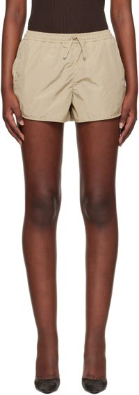 Burberry Short beige en nylon et coton