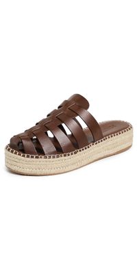 Schutz Valerie Mule Espadrille Desert Brown 7