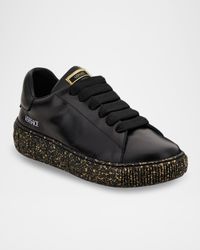 Kid's Calf Leather Low-Top Sneakers, Kids