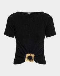 Ellen Cashmere-Wool Crop Top