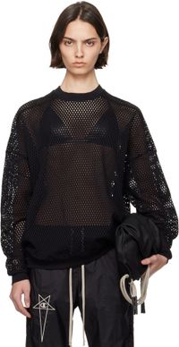 Rick Owens Black Champion Edition Jumbo Sweatshirt