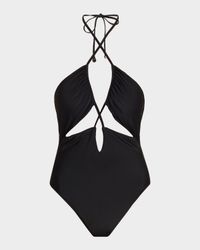 Nia Cutout Halter One-Piece Swimsuit
