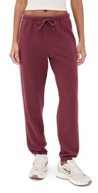 Year of Ours Boyfriend Sweatpants Burgundy/Cream M
