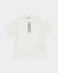 Boy's Logo-Print Polo Shirt, Size 8-10