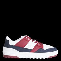 Tommy Hilfiger - Baskets basses en cuir mélangé - Taille 40 - Bleu