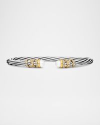 Helena Bracelet with 18K Gold, Cabochon and Diamonds, 4mm