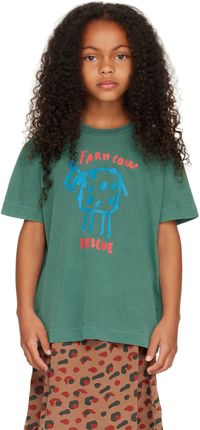 Bonmot Organic Kids Green Farm Cow Rescue T-Shirt