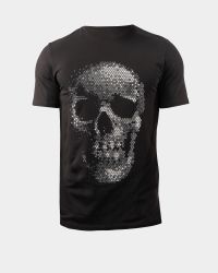 Men's Dotted Skull Graphic T-Shirt