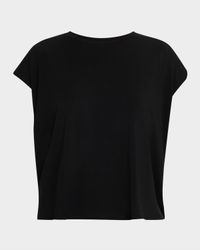 Crewneck Stretch Jersey Top