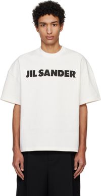 Jil Sander Off-White Printed-Logo T-shirt