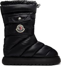 Moncler Bottes Gaia noires rembourrées en duvet