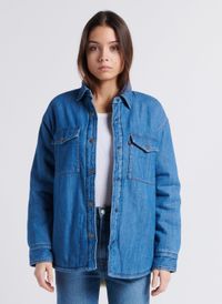 Levi's - Surchemise droite col classique en coton - Taille L - Bleu