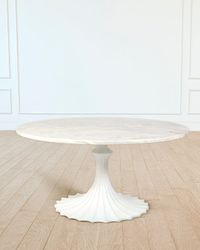 60" Marble Top Dining Table