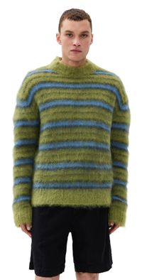 Marni Fuzzy Wuzzy Brushed Stripes Sweater Acid 50