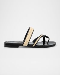 Susara Woven Flat Slide Sandals