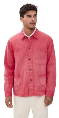 Polo Ralph Lauren Montauk Chino French Workwear Jacket Faded Red X L